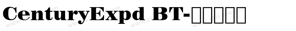 CenturyExpd BT字体转换